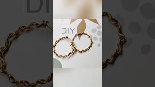 DIY earrings #tutorials #schmuck #handmade #ohrringe #diyproject #wire #wrapped #unique