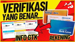 Cara verifikasi rekening di info gtk 2025 - cara verifikasi rekening bank di info gtk