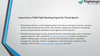 B2B Flight Booking Engine | FlightsLogic