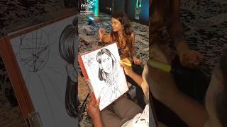 Live caricature by Surendar. Book your events now - 9677036054#wedding #reception #VELVOM