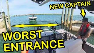 Training New Mate/Captain at Most Difficult Marina| Tow 35ft SeaRay