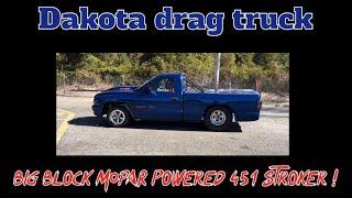 Dodge Dakota drag truck 451 stroker MOPAR