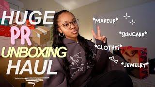 PR UNBOXING HAUL  | makeup, skincare, clothes, etc