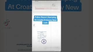 Police report stamping at Croatia embassy for apply Croatia of nepal agency 2023. #job #polishvisa