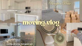 I BOUGHT A HOUSE!  moving vlog, leaving my first apartment, empty home tour