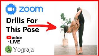 Drills For Stiti Baddha Yogadandasana.(Standing Bound Yogic Staff Pose) Hip Opening Yoga Pose