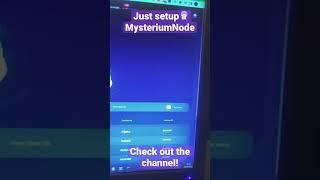 I've Just Setup a Mysterium Node