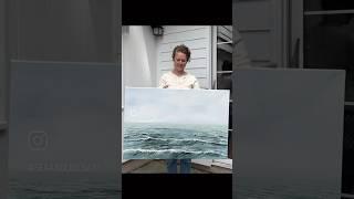 Painting reveal #coastal #seascapepainting #artreveal #coastaldecor #painting
