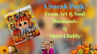 An Adorable Diamond Painting Sneak Peek From Art & Soul Diamonds and Artist Sherri Baldy!