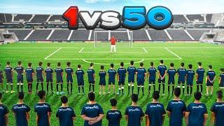 حارس ضد 50 لاعب كرة قدم !!