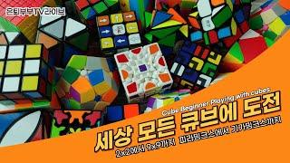 실시간 세상모든 큐브 도전! Challenge every cube in the world with live streaming