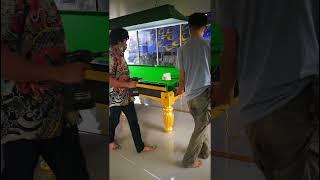 ดูวิธีการติดตั้ง​โต๊ะ​สนุกเกอร์​ ขั้นตอนสุดท้าย​  ตีเส้นมาร์​จุดผ้าสักหลาด​  พร้อมใส่ชิ่งด้านข้าง​