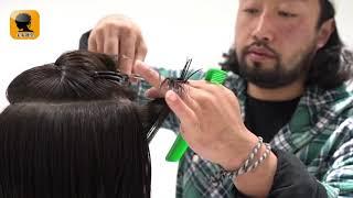 Hair beauty course 美发课堂 How to cut short hair page 1短髮二分区修剪技术