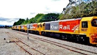 6 NEW KiwiRail DL Class Locomotives with DXB 5080 @ Ave Road