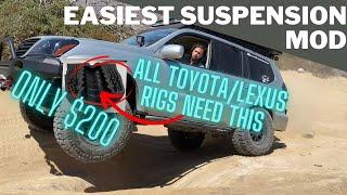 The BEST Bang-For-Buck SUSPENSION MOD For the Lexus GX470 / Toyota 4Runner / Tundra / Land Cruiser