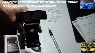 Logitech C920 HD Pro Webcam FullHD 1080p-TEST / REVIEW [Deutsch/German]