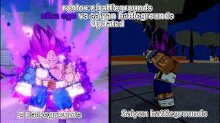 Roblox Z battlegrounds ultra ego vs saiyan battlegrounds updated 4k - 60 FPS