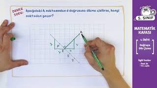 5. Sınıf Matematik Ders #22 - Doğruya Dik Çizme