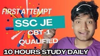 first Attempt Clear SSC JE CBT-1 | 12 hours Study Daily