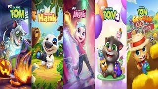 Talking Tom Gold Run - My Talking Tom 2 vs My Talking Tom vs Talking Hank vs My Talking Angela Gamep