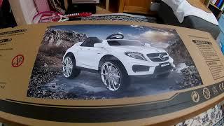 UNBOXING MERCEDES-BENZ AMG 6V KIDS LED LIGHTS REMOTE CONTROL MP3 CAR