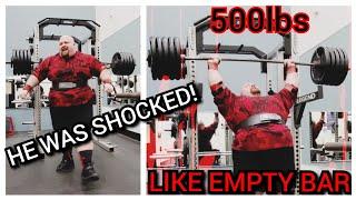 500lb Standing Strict Press Session FOR REPS