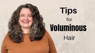 My Best PRO Tips for VOLUME in Wavy/Curly Hair! With Demo