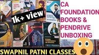 Swapnil patni classes Ca foundation books and pendrive unboxing #spc#ca_foundation_#future_ca