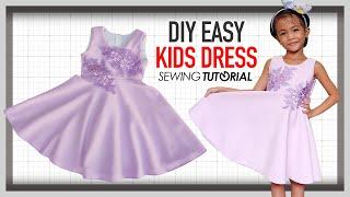 EASY KIDS DRESS FOR 2 TO 5 YRS. OLD | BABY DRESS TUTORIAL | JHEN PANIZARES