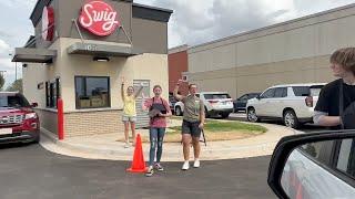 How long does a SWIG line take on Opening Day to get through???