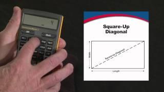 How to do Square-up Diagonal Calculations without Formulas | Construction Master 5