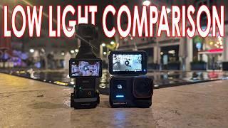 Low light comparison between DJI Osmo Pocket 3 vs INSTA360 Ace Pro 2