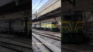 Alco 321 2150 Alsa Rail + ealos + plataformas maniobrando marcha atrás en Villaverde Bajo