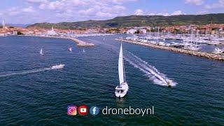 Amazing drone shots sailboats - Slovenia Koper - relaxing sounds - droneboynl - 4K