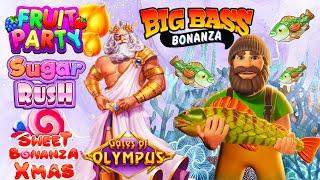 R8000 Balance - Fruit Party, Gates of Olympus, Sugar Rush, Sweet Bonanza Xmas and Big Bass Bonanza!