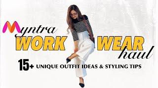 Unique Work Wear Finds From Myntra I Ethnic & Western Wear Options I Outfit Ideas & Styling Tips