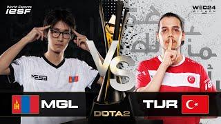 DOTA 2 | MONGOLIA vs TURKIYE - 3rd place | IESF WEC24 | DAY 2