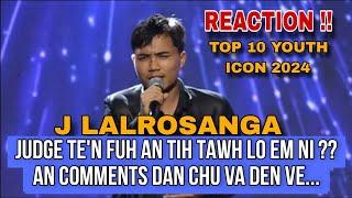 J Lalrosanga | FUH LEH CHIANG EMM ?? Top 10 Contest [ YOUTH ICON 2024 ] || REACTION !!