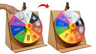 How To Make Spinning Wheel With Cardboard | How To Make a Spinning Wheel DIY