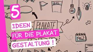 Plakate gestalten – 5 Sketchnotes design Tipps für die Schule