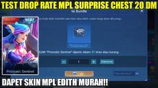 TEST DROP RATE MPL SURPRISE BOX MOBILE LEGENDS 2025! DAPET SKIN MPL EDITH MURAH BANGET MODAL 20 DM?