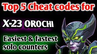 Top 5 Cheat codes for X-23 OROCHI/ Act 9 MCOC