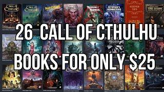 Grab the Call of Cthulhu 7e and Pulp books on Humble Bundle