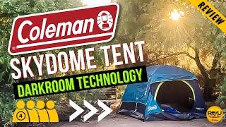 We Review the Coleman Skydome Camping Tent with Dark Room Technology! ️