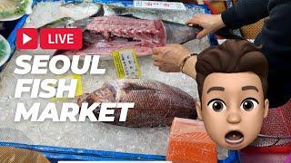 Korean TRADITIONAL FISH MARKET & Street Food Tour! MUST TRY CHEAP EATS & Noryangjin Market Guide