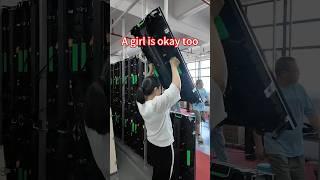 Rental led display cabinet assembly quick lock design #Ledvdi #Rentalleddisplay #ledvideowall
