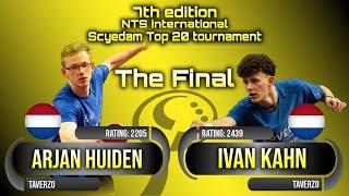 The Finals 7th edition NTS int. tournament Ivan Kahn vs Arjan Huiden #sports #卓球