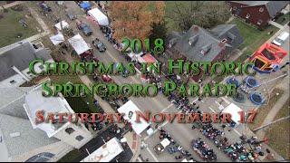 The 2018 Christmas in Historic Springboro Parade