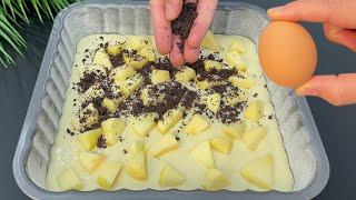 If you have 1 APPLE  1 EGG! make this dessert in 5 minutes! super tasty and disappears 