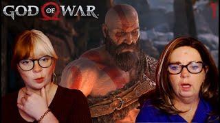 First Time Playing God of War with Mama!